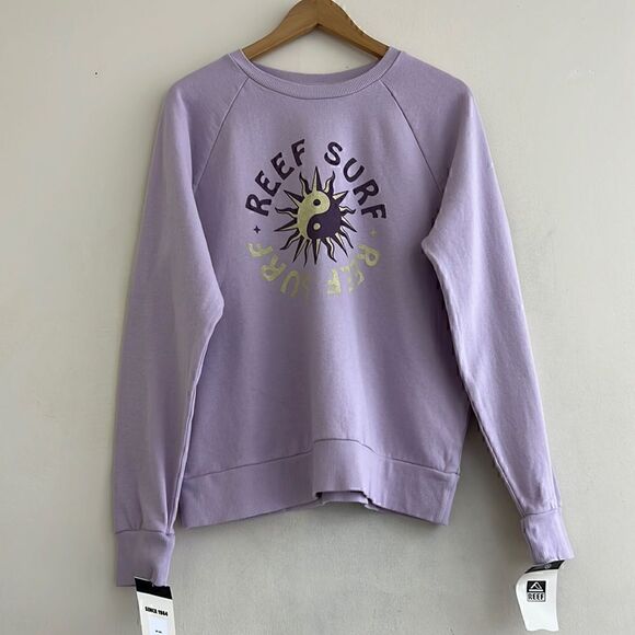 NWT Reef Logo Sweatshirt Size L (junior) - Picture 1 of 7